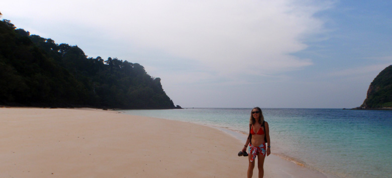 Plage deserte Ko Lipe Thailande