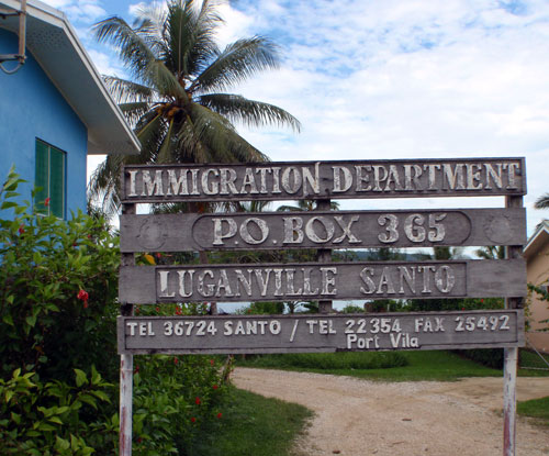 Immigration  Luganville