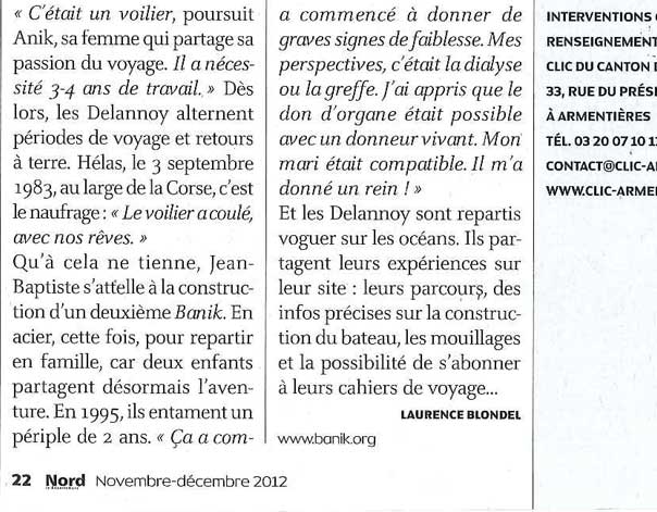 Banik dans le Magazine Le Nord (3)